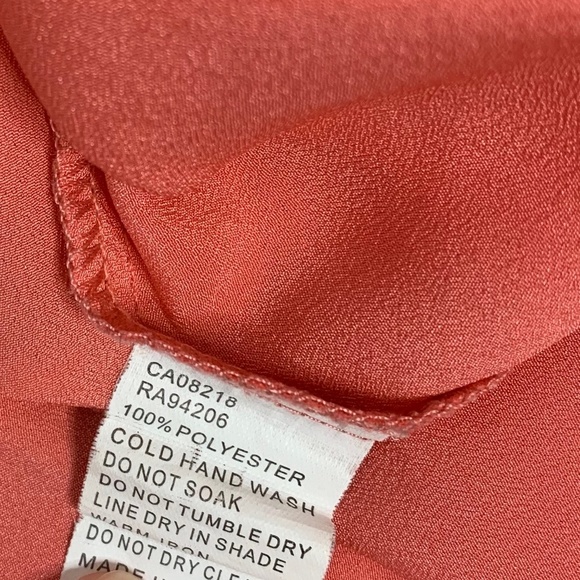 Studio by YDE Women’s Tank Top Crop Tiered  Neon Orange Coral Boho Chic Size M - Picture 9 of 12